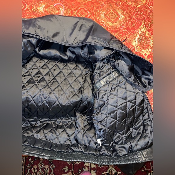 Kenneth Cole Reaction Leather Bomber Jacket - Picture 8 of 9